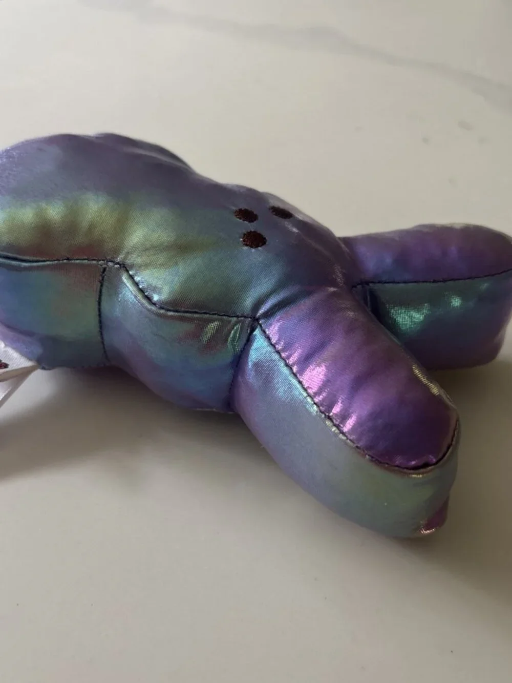 NEW Iridescent shiny PURPLE PEEPS bunny plush stuffed animal toy